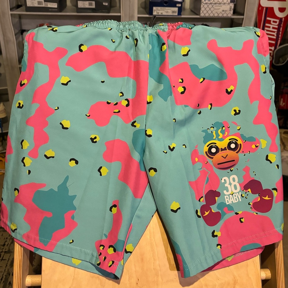 38 Baby 'Monkey Camo' Active Shorts - Size Men's 32 Waist